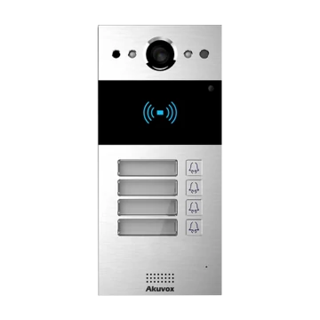 Akuvox R20BX4 IP, 4 lakásos kaputelefon kültéri egység