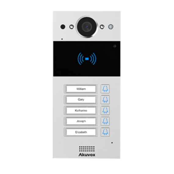 Akuvox R20BX5 IP, 5 lakásos kaputelefon kültéri egység